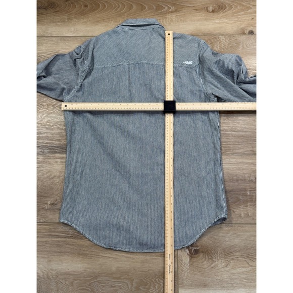 Mountain Khakis Denim Mens Medium Railroad Western Pearl Snap Long Sleeve Shirt - Picture 7 of 7